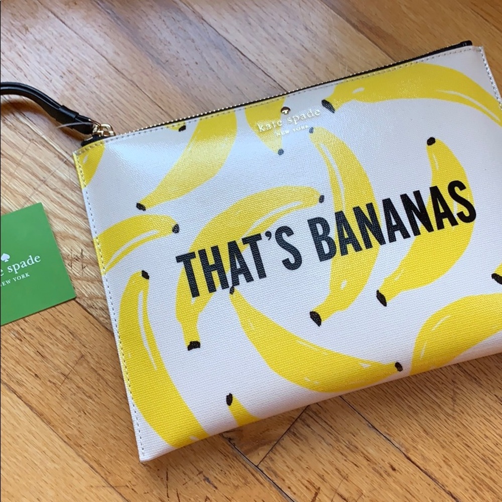 NWT Kate Spade That’s Bananas Medium Bella Pouch
